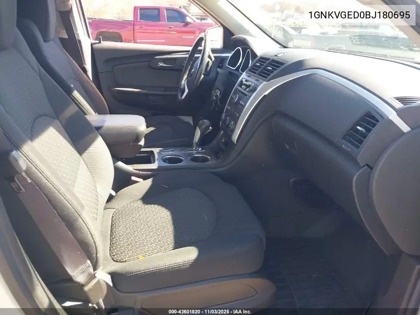 1GNKVGED0BJ180695 2011 Chevrolet Traverse 1Lt