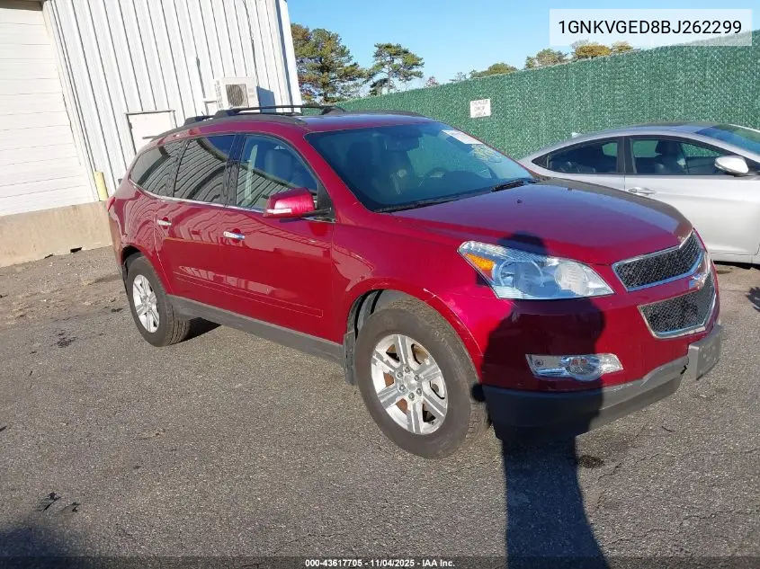 1GNKVGED8BJ262299 2011 Chevrolet Traverse 1Lt