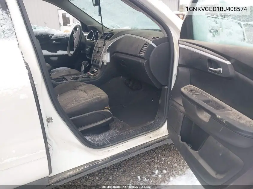 1GNKVGED1BJ408574 2011 Chevrolet Traverse 1Lt