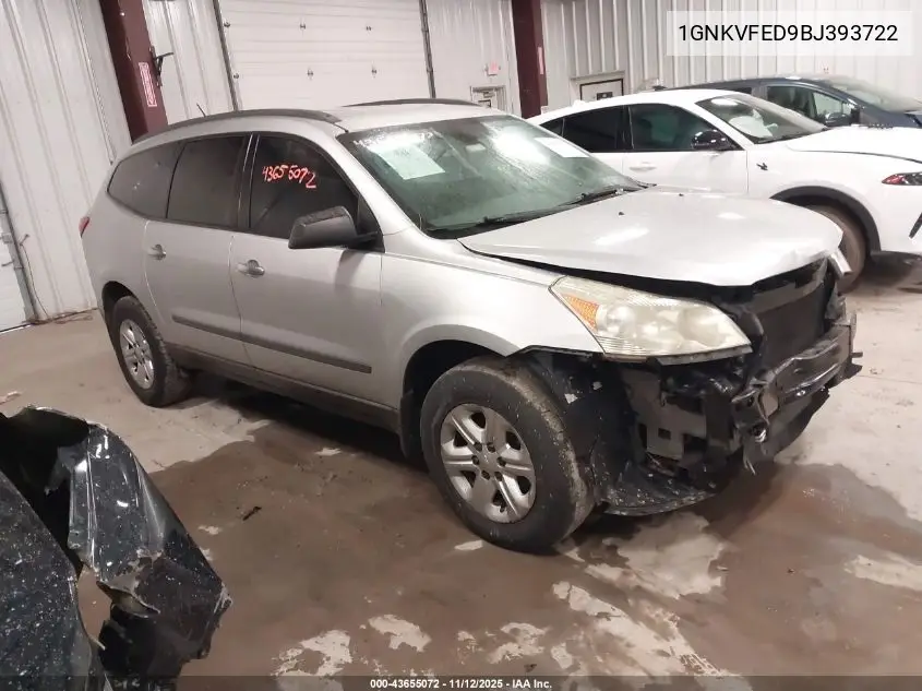 1GNKVFED9BJ393722 2011 Chevrolet Traverse Ls