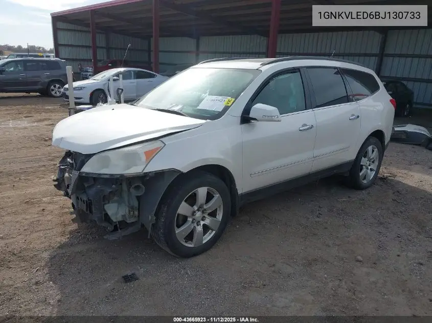 1GNKVLED6BJ130733 2011 Chevrolet Traverse Ltz
