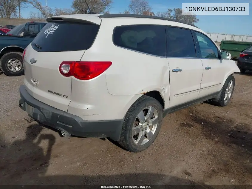 1GNKVLED6BJ130733 2011 Chevrolet Traverse Ltz