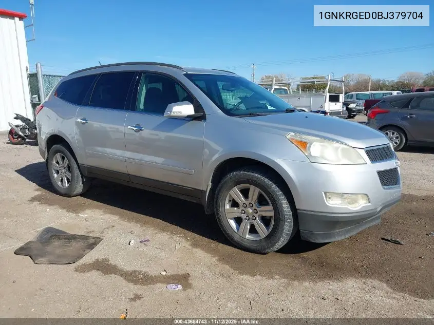 1GNKRGED0BJ379704 2011 Chevrolet Traverse 1Lt