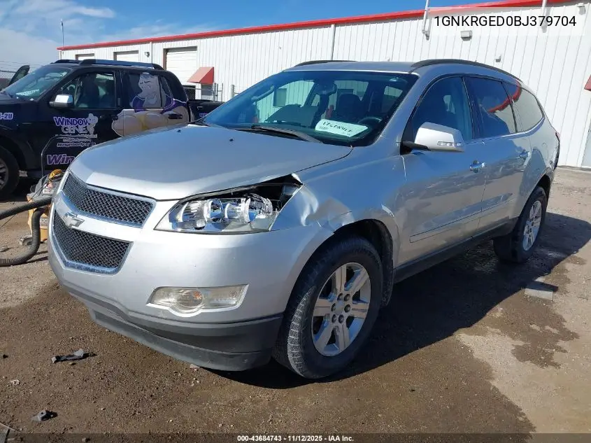 1GNKRGED0BJ379704 2011 Chevrolet Traverse 1Lt