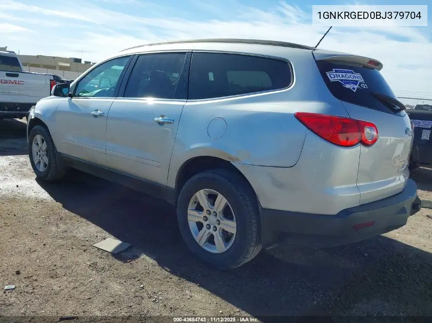 1GNKRGED0BJ379704 2011 Chevrolet Traverse 1Lt