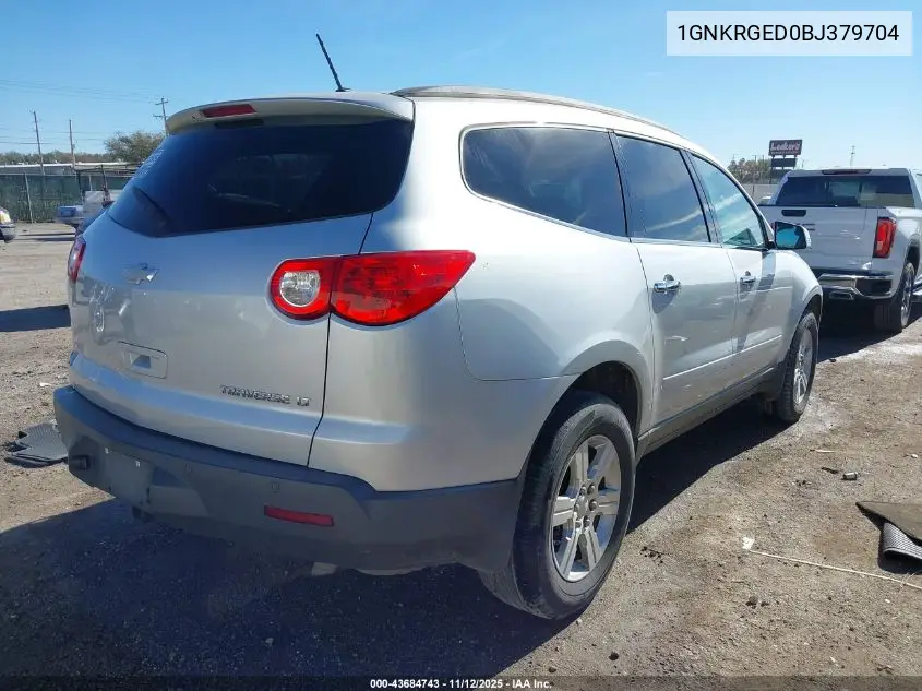 1GNKRGED0BJ379704 2011 Chevrolet Traverse 1Lt