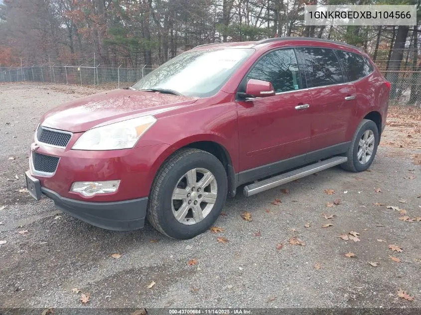 1GNKRGEDXBJ104566 2011 Chevrolet Traverse 1Lt