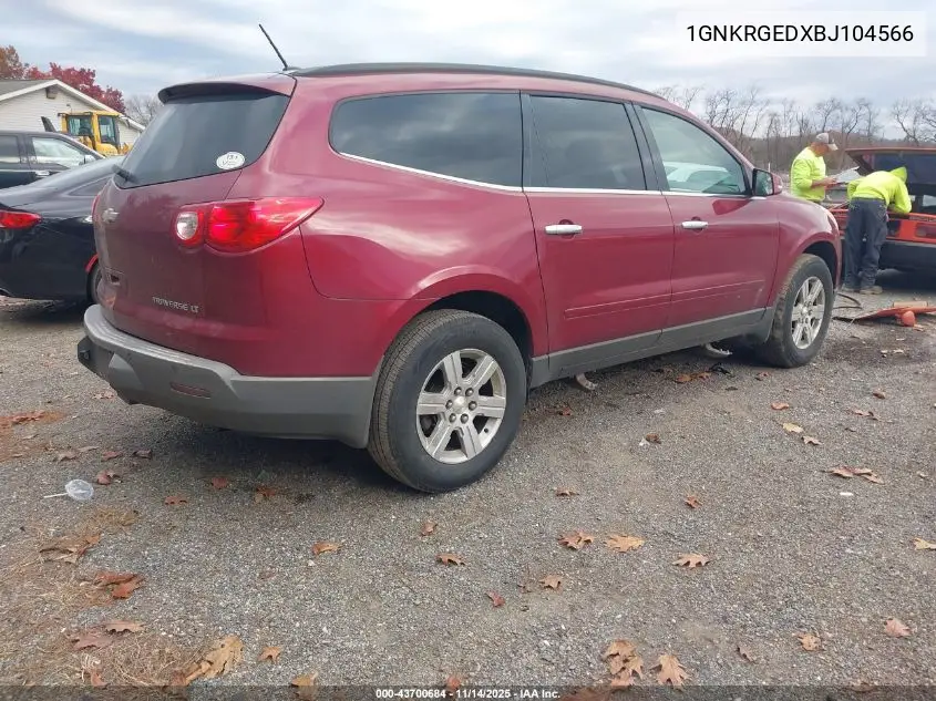 1GNKRGEDXBJ104566 2011 Chevrolet Traverse 1Lt