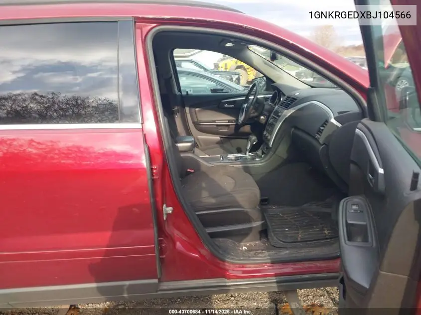 1GNKRGEDXBJ104566 2011 Chevrolet Traverse 1Lt