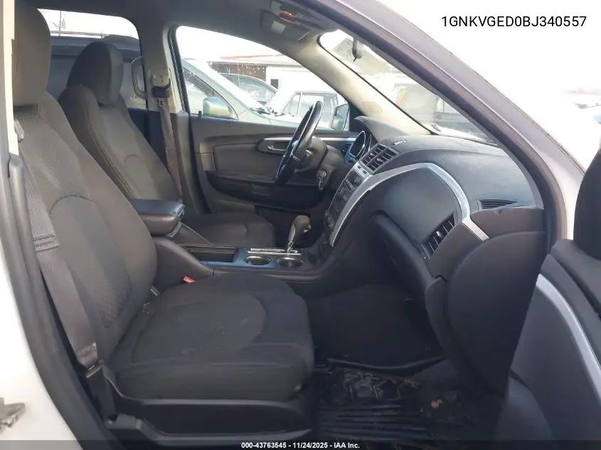 1GNKVGED0BJ340557 2011 Chevrolet Traverse 1Lt