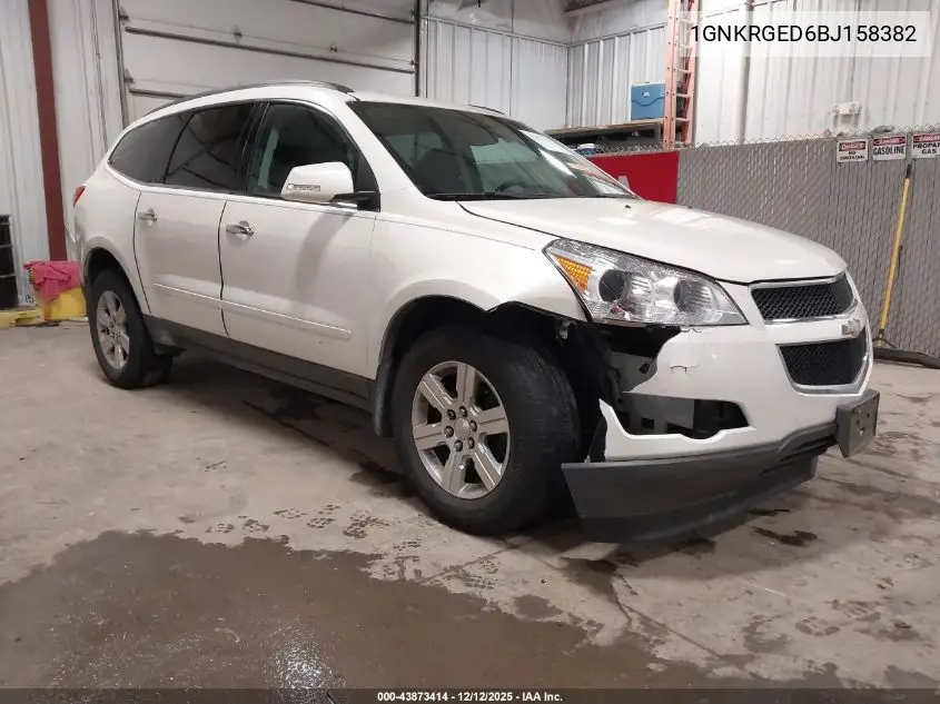 1GNKRGED6BJ158382 2011 Chevrolet Traverse 1Lt