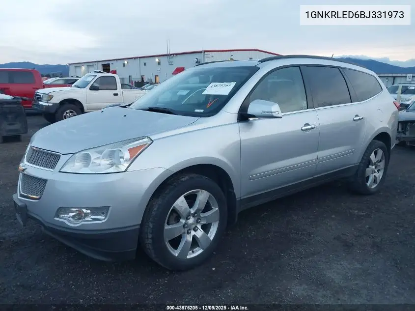 1GNKRLED6BJ331973 2011 Chevrolet Traverse Ltz