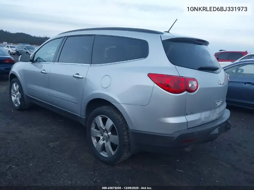 1GNKRLED6BJ331973 2011 Chevrolet Traverse Ltz