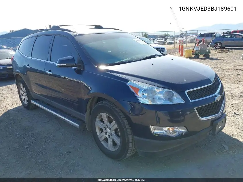 1GNKVJED3BJ189601 2011 Chevrolet Traverse 2Lt