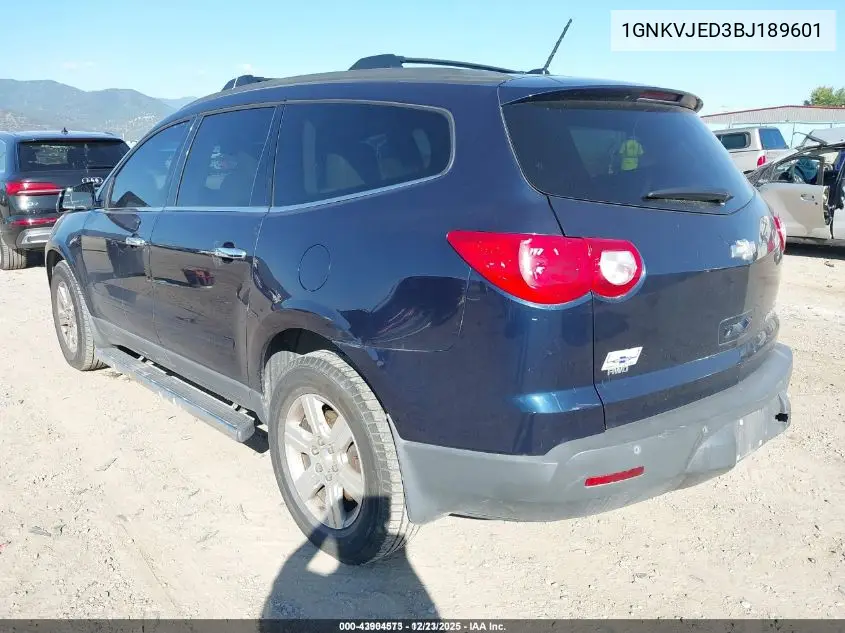 1GNKVJED3BJ189601 2011 Chevrolet Traverse 2Lt