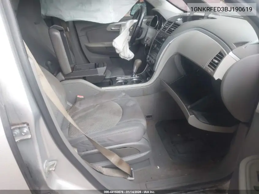 1GNKRFED3BJ190619 2011 Chevrolet Traverse Ls