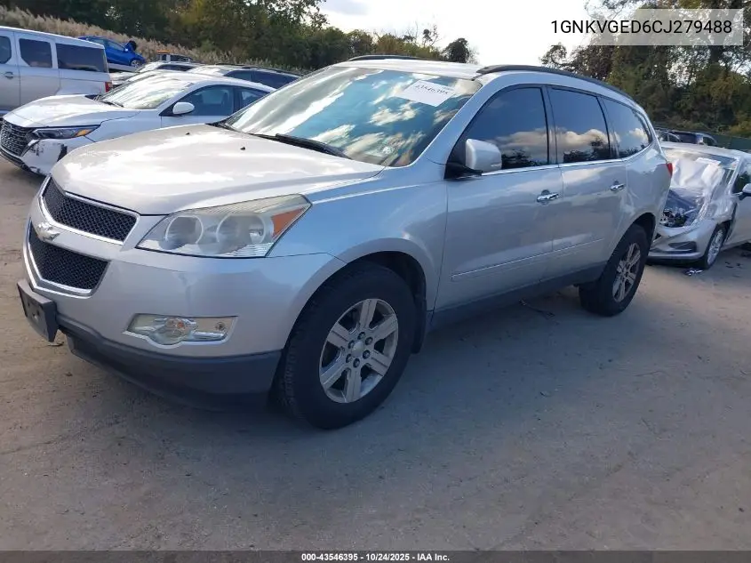 1GNKVGED6CJ279488 2012 Chevrolet Traverse 1Lt