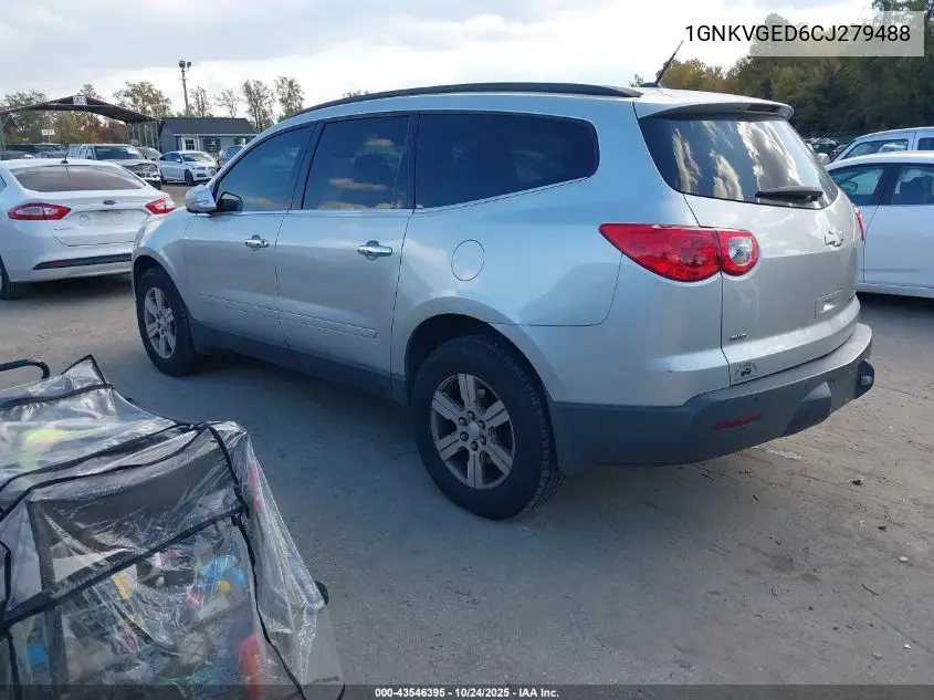 1GNKVGED6CJ279488 2012 Chevrolet Traverse 1Lt