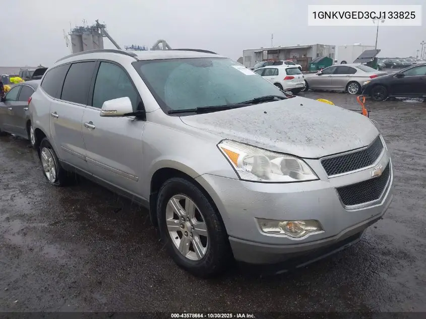 1GNKVGED3CJ133825 2012 Chevrolet Traverse 1Lt