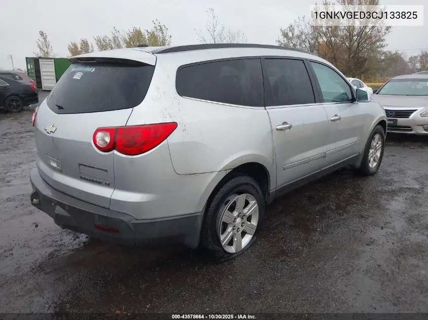 1GNKVGED3CJ133825 2012 Chevrolet Traverse 1Lt