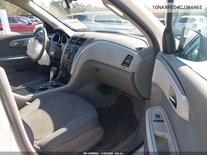1GNKRFED4CJ366465 2012 Chevrolet Traverse Ls