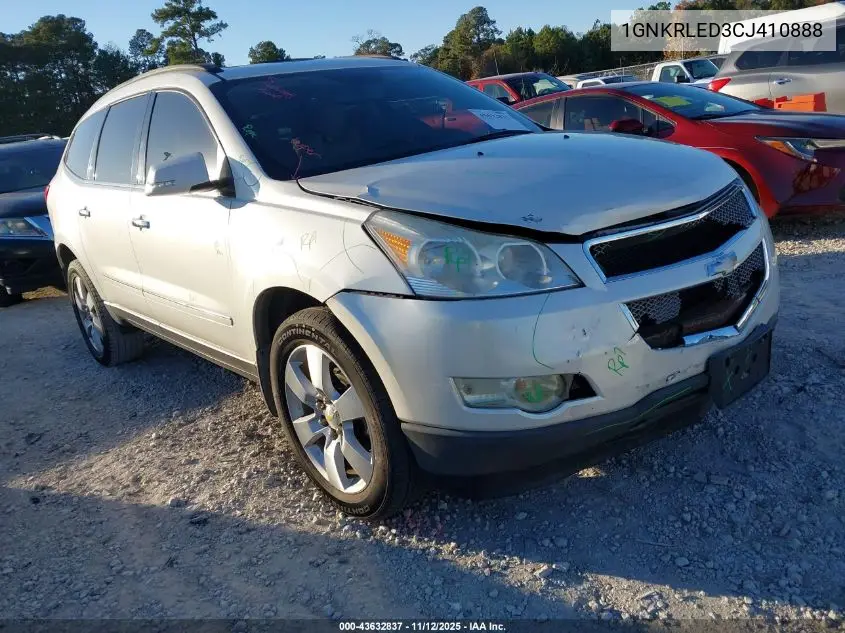 1GNKRLED3CJ410888 2012 Chevrolet Traverse Ltz