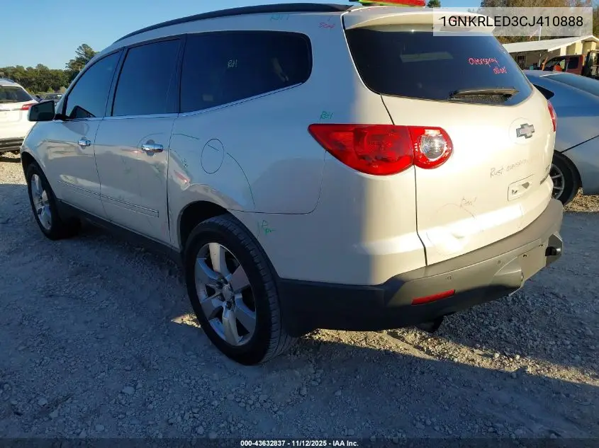 1GNKRLED3CJ410888 2012 Chevrolet Traverse Ltz
