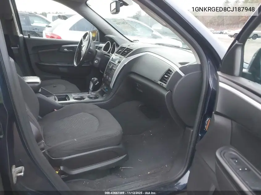 1GNKRGED8CJ187948 2012 Chevrolet Traverse 1Lt