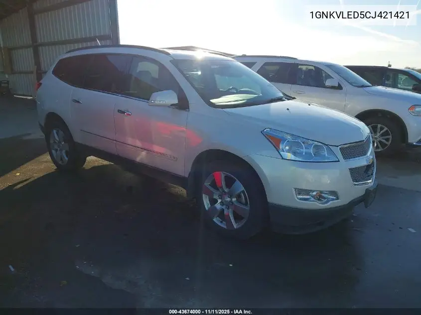 1GNKVLED5CJ421421 2012 Chevrolet Traverse Ltz