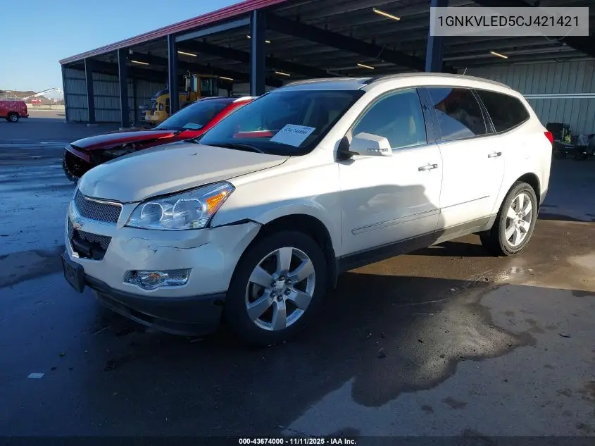 1GNKVLED5CJ421421 2012 Chevrolet Traverse Ltz