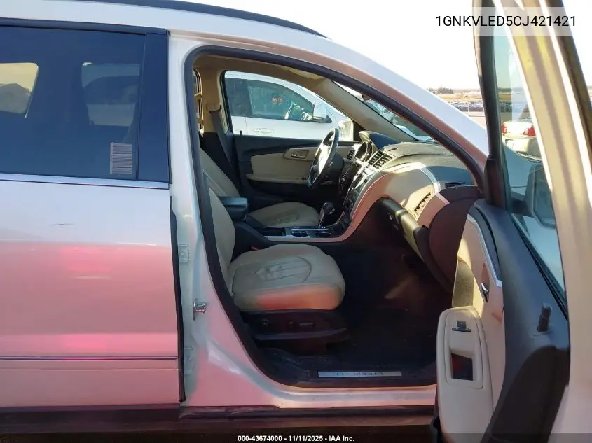 1GNKVLED5CJ421421 2012 Chevrolet Traverse Ltz