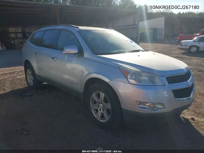 1GNKRGED0CJ267180 2012 Chevrolet Traverse 1Lt
