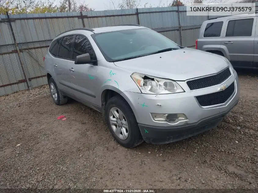 1GNKRFED9CJ375579 2012 Chevrolet Traverse Ls