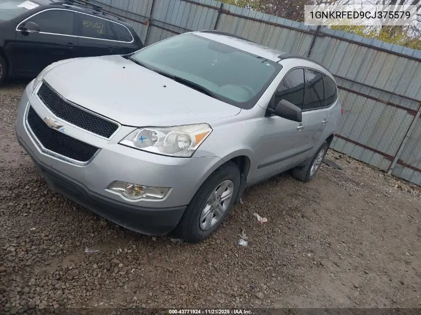 1GNKRFED9CJ375579 2012 Chevrolet Traverse Ls