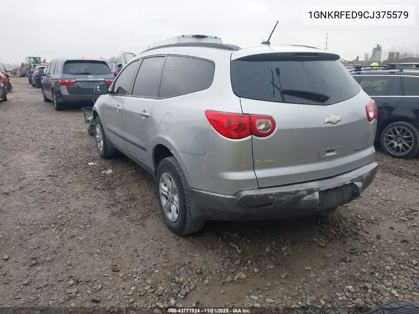 1GNKRFED9CJ375579 2012 Chevrolet Traverse Ls