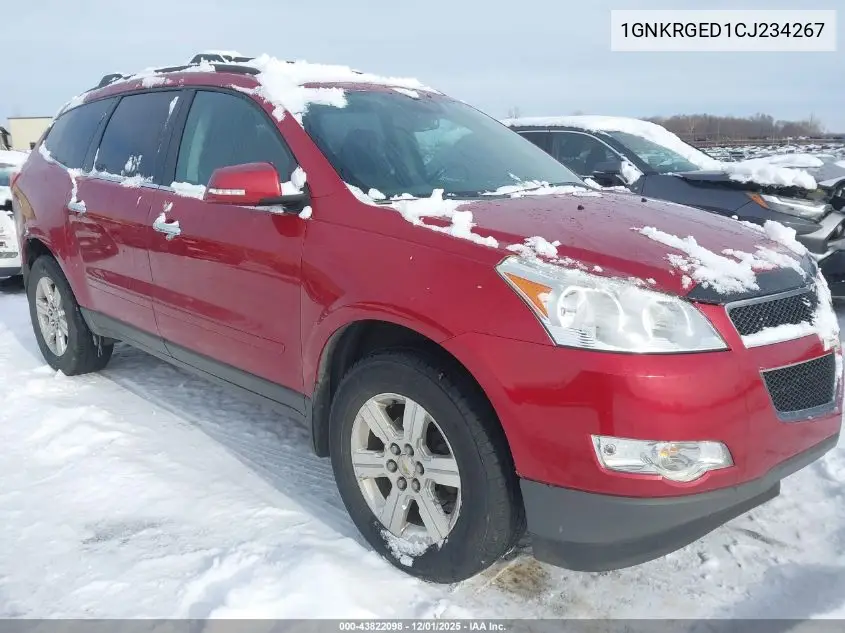 1GNKRGED1CJ234267 2012 Chevrolet Traverse 1Lt
