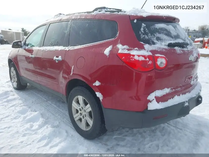 1GNKRGED1CJ234267 2012 Chevrolet Traverse 1Lt