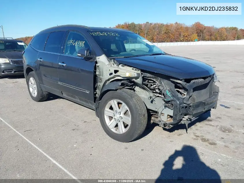 1GNKVJKD2DJ235832 2013 Chevrolet Traverse 2Lt