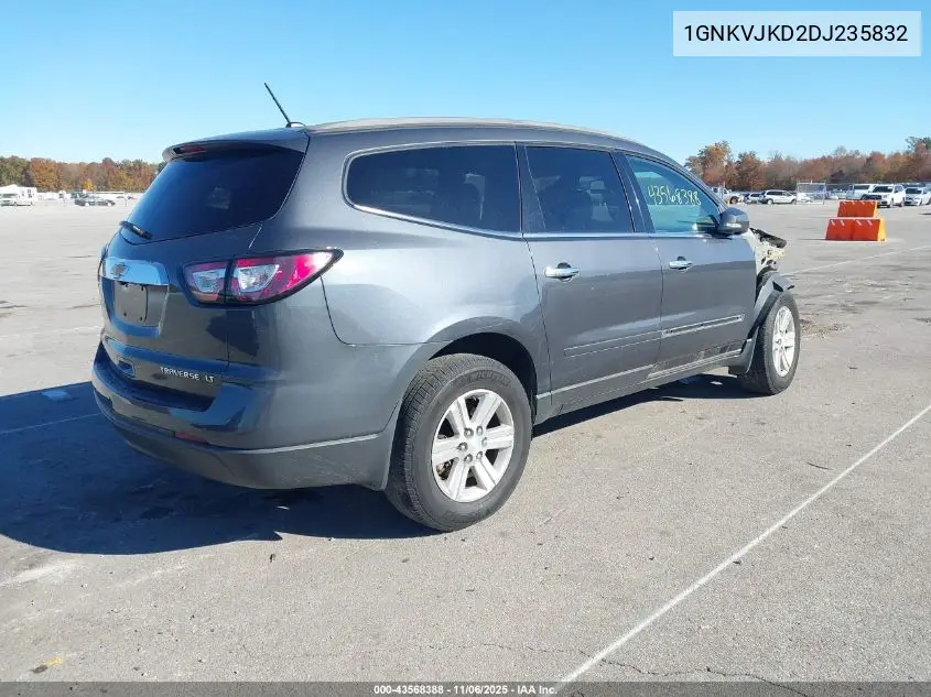 1GNKVJKD2DJ235832 2013 Chevrolet Traverse 2Lt