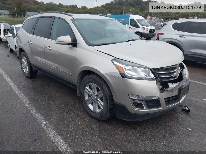 1GNKRGKD3DJ154779 2013 Chevrolet Traverse 1Lt