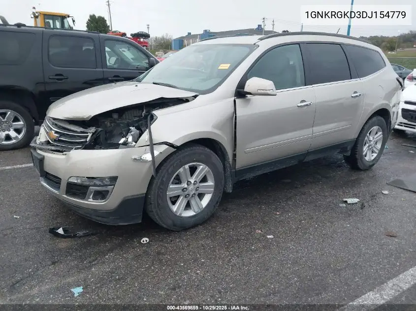 1GNKRGKD3DJ154779 2013 Chevrolet Traverse 1Lt