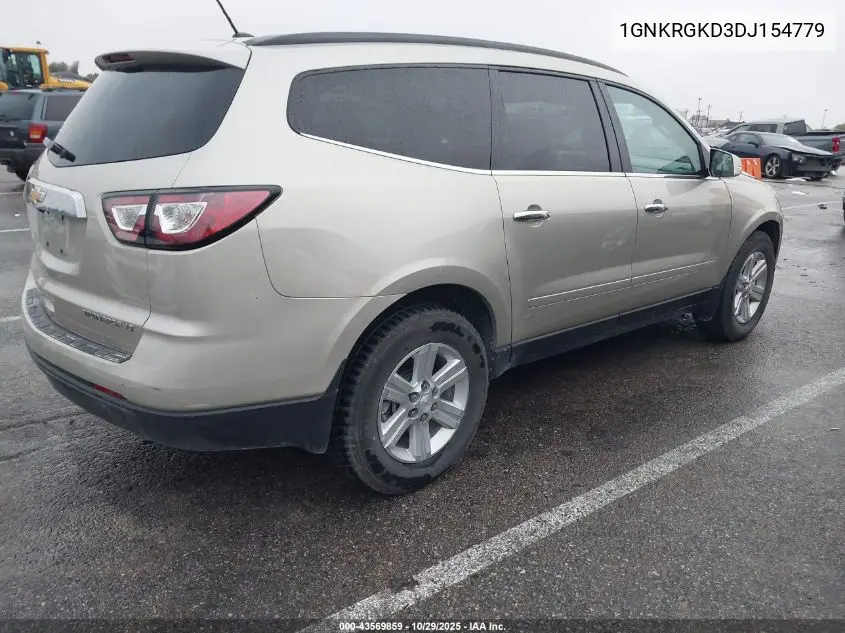 1GNKRGKD3DJ154779 2013 Chevrolet Traverse 1Lt