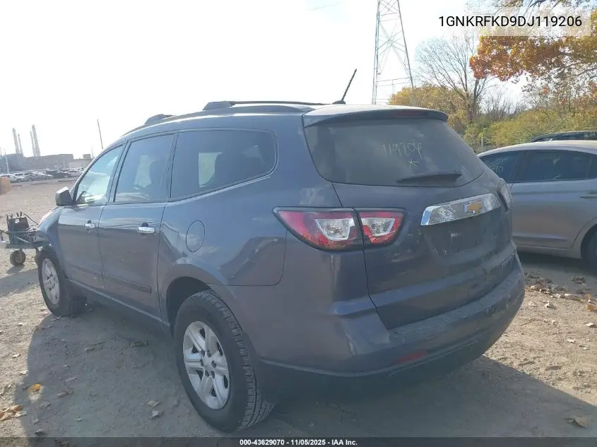 1GNKRFKD9DJ119206 2013 Chevrolet Traverse Ls