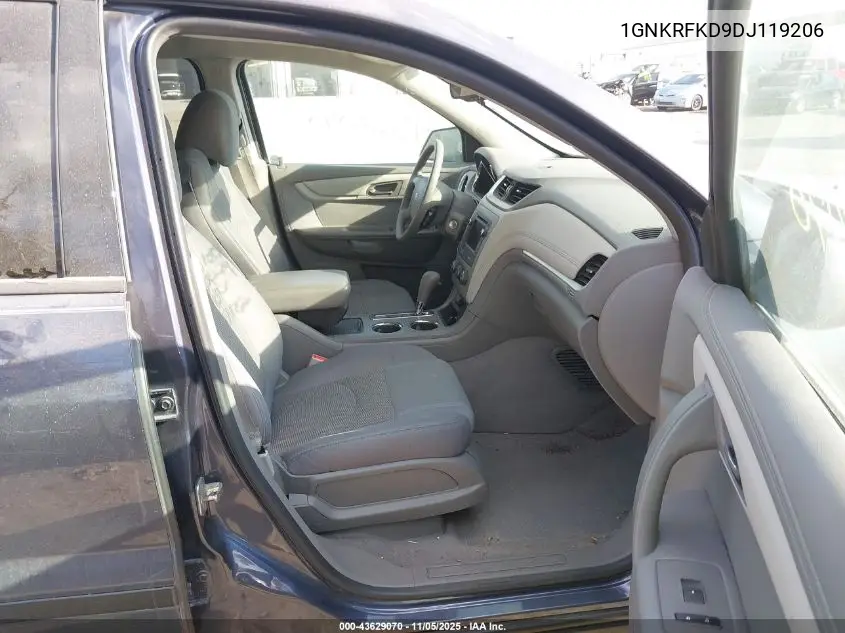 1GNKRFKD9DJ119206 2013 Chevrolet Traverse Ls