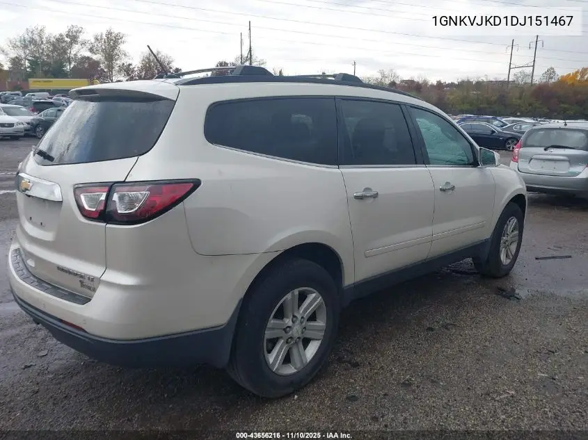 1GNKVJKD1DJ151467 2013 Chevrolet Traverse 2Lt