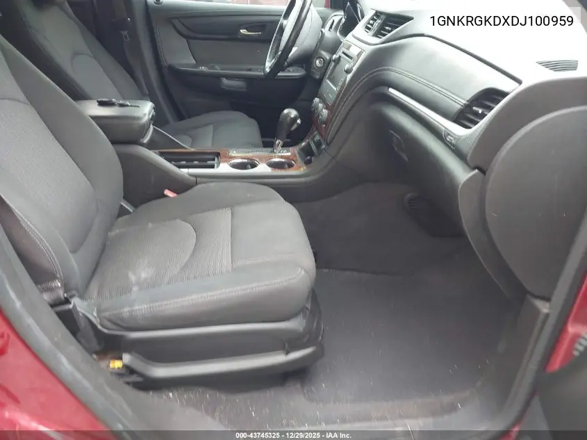 1GNKRGKDXDJ100959 2013 Chevrolet Traverse 1Lt