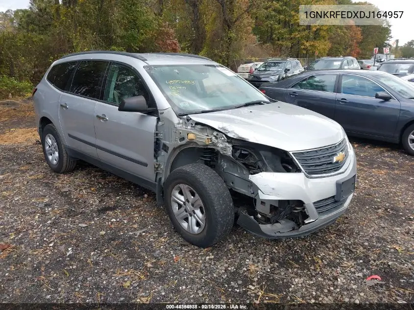 1GNKRFEDXDJ164957 2013 Chevrolet Traverse Ls