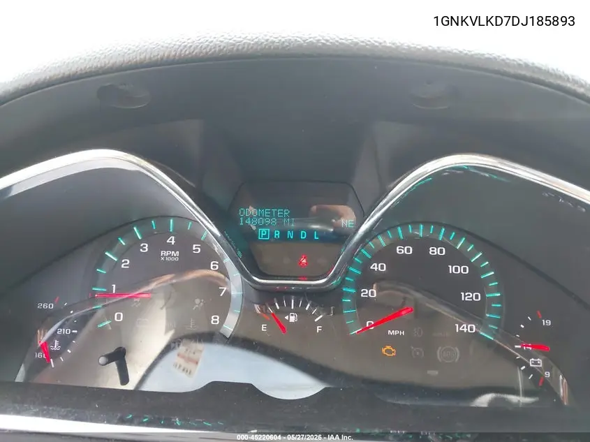 1GNKVLKD7DJ185893 2013 Chevrolet Traverse Ltz