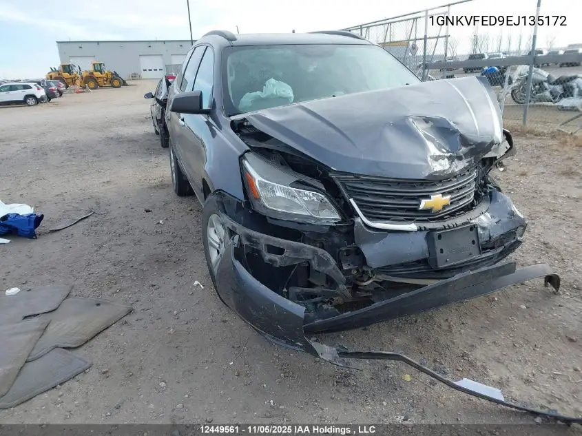 1GNKVFED9EJ135172 2014 Chevrolet Traverse Ls