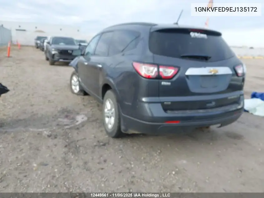 1GNKVFED9EJ135172 2014 Chevrolet Traverse Ls